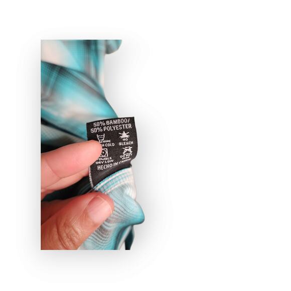 Dixxon Men’s Dog Town Blue Plaid Short Sleeve Flannel Shirt 3X Shop Style Casual - Picture 6 of 9